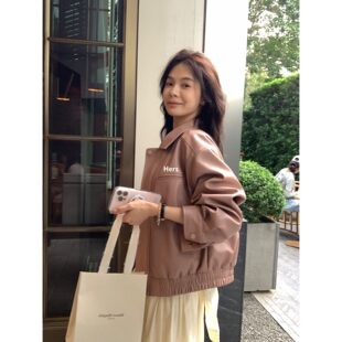 hers人手一件 一勺甜 博主调性夹克皮衣外套92067 孤品清仓