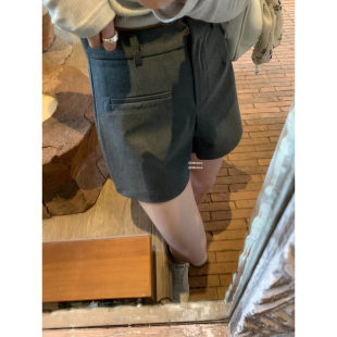 挺括a字休闲裤 METWO简约灰色西装 9301 孤品清仓