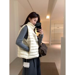 hers韩系日常羽绒马甲保暖背心 一勺甜 92608 孤品清仓