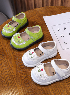 周岁女宝宝鞋子0-1-3软底婴儿学步鞋春秋季新款防滑公主鞋女小童2