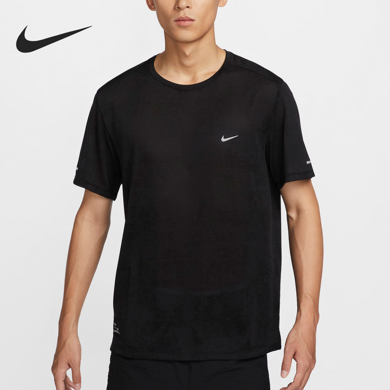 Nike/耐克正品新款男士时尚反光健身跑步短袖T恤FZ0584-010
