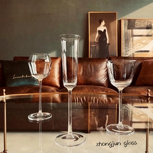 忠俊 比利时纯元 射机师盒作款  水晶玻璃红酒杯  香槟杯 大爱款