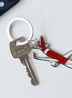 创意航空钥匙扣挂件金属AIRASIA亚洲航空亚航A320neo飞机造型