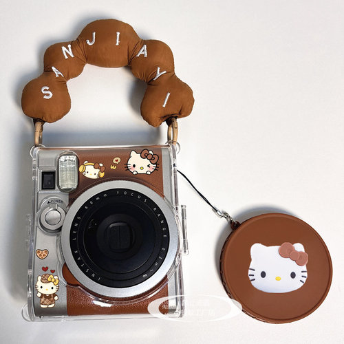 这套咖啡色搭配相机太绝了