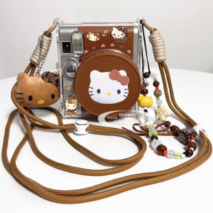 拍立得mini90保护壳美拉德背带绳手链接镜头盖富士99mini40壳evo