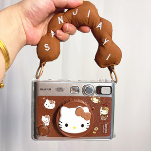 富士拍立得mini evo保护壳挂绳可爱贴纸镜头盖99迷你90相机保护套