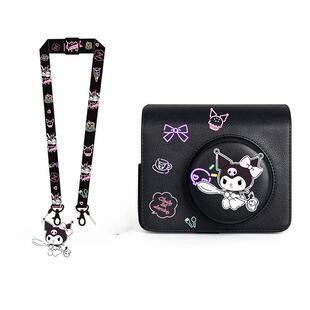 拍立得WIDE400透明收纳壳耐用防刮防摔水晶壳保护套皮质包包卡通