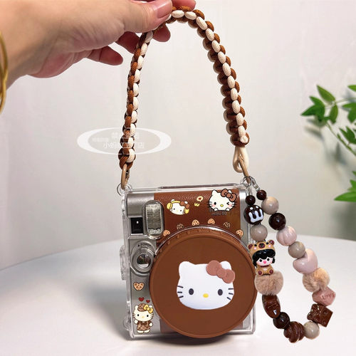 这套咖啡色搭配相机简直太绝了..