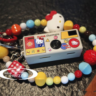 适用柯达相机1987盲盒保护套kodak charmera钥匙扣透明水晶防摔壳