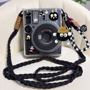mini41拍立得保护套富士12相机透明壳子卡通镜头盖背带绳90/99/40