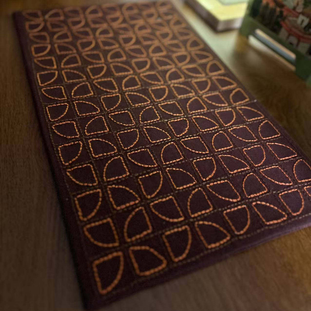 几何图案茶巾满绣咖色餐桌布艺吸水茶艺配件30*50CM全手绣,餐饮具,茶巾,淘宝优惠券,粉丝福利购,淘宝优惠卷