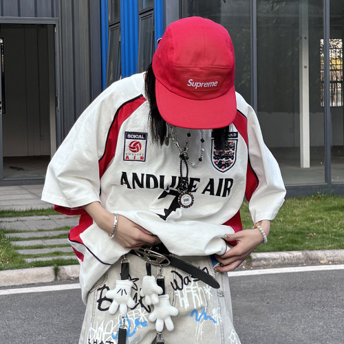 ANDLIFE 品牌潮牌致敬7号球衣经典刺绣重磅短袖男女宽松oversize