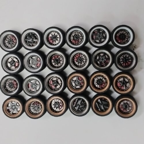 纵享丝滑轴承版1 1 mm级1/64汽车模型改装不锈钢轮毂