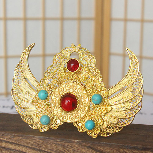 敦煌飞天舞神女圣母凤凰发冠