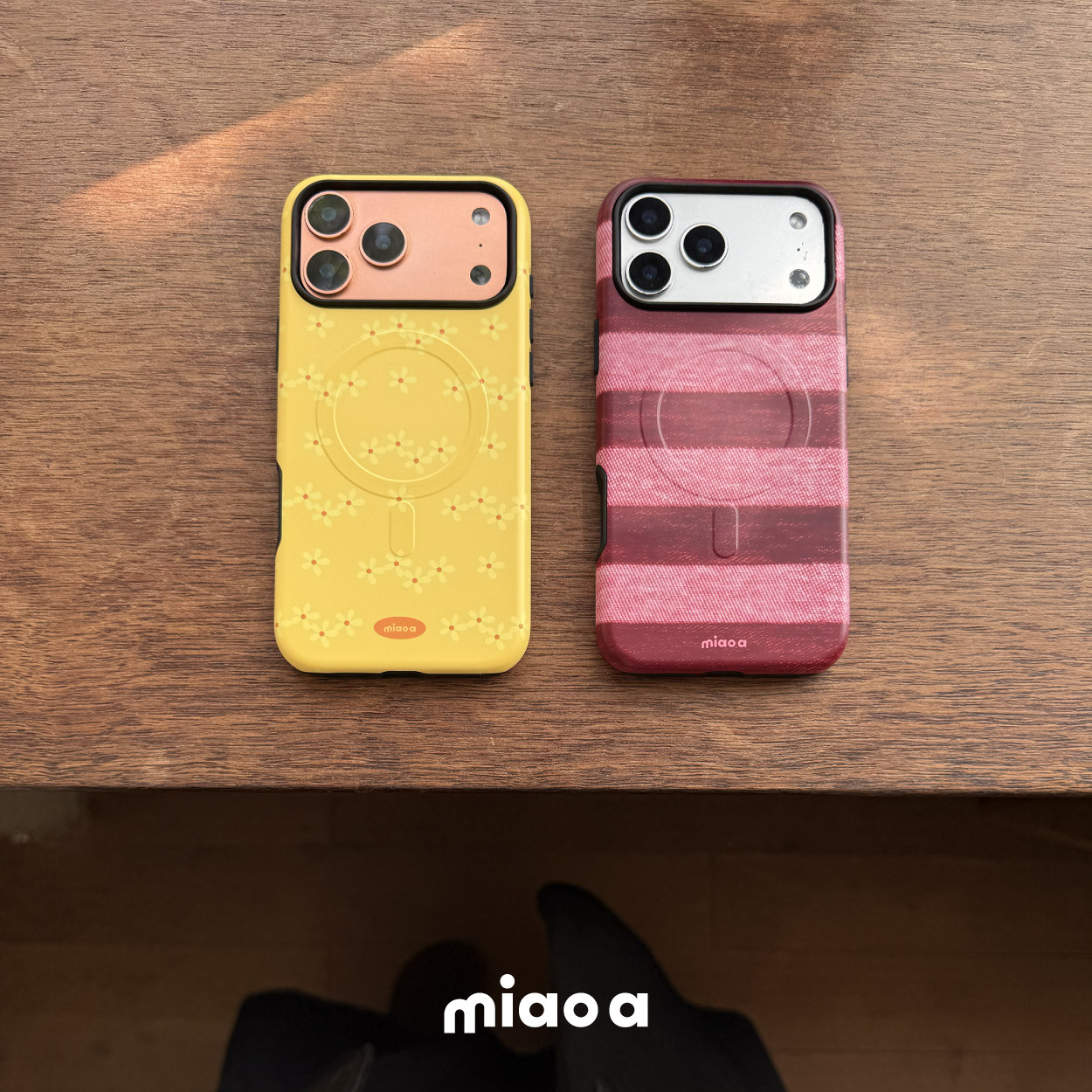 miao a|原创秋冬全包韩国菲林二合一磁吸肤感磨砂手机壳