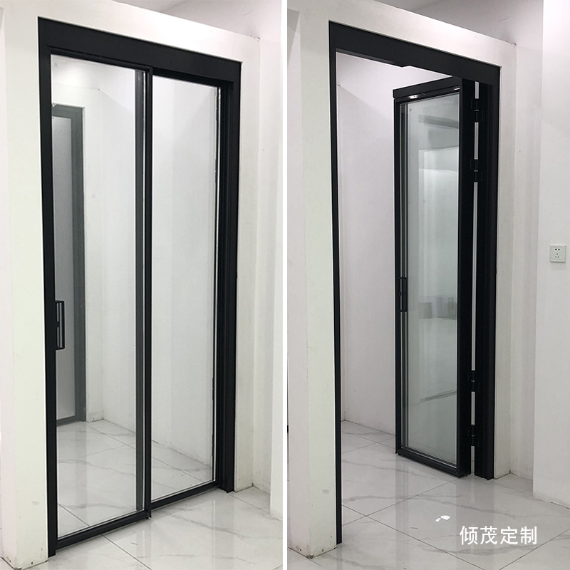 吊轨窄边框PT门推拉平开一体门