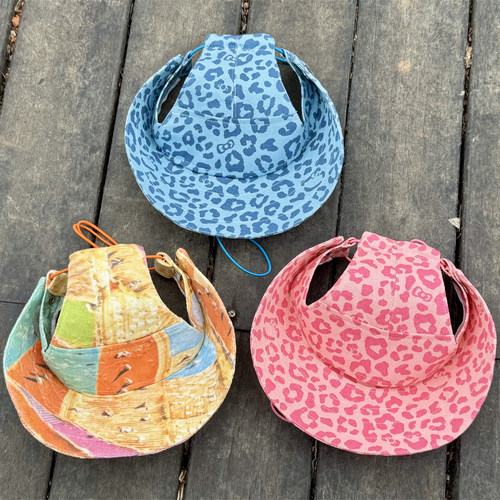 夏季防晒遮阳大型犬户外时尚帽