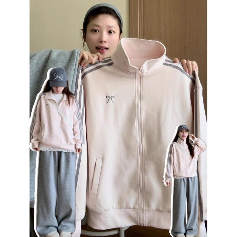 粉色立领夹克外套女秋冬季2025新款加绒加厚宽松百搭开衫拉链卫衣,女装/女士精品,卫衣/绒衫,淘宝优惠券,粉丝福利购,淘宝优惠卷