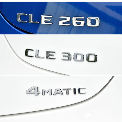 适用于奔驰CLE260 CLE300车标字标奔驰 4MATIC尾标后标