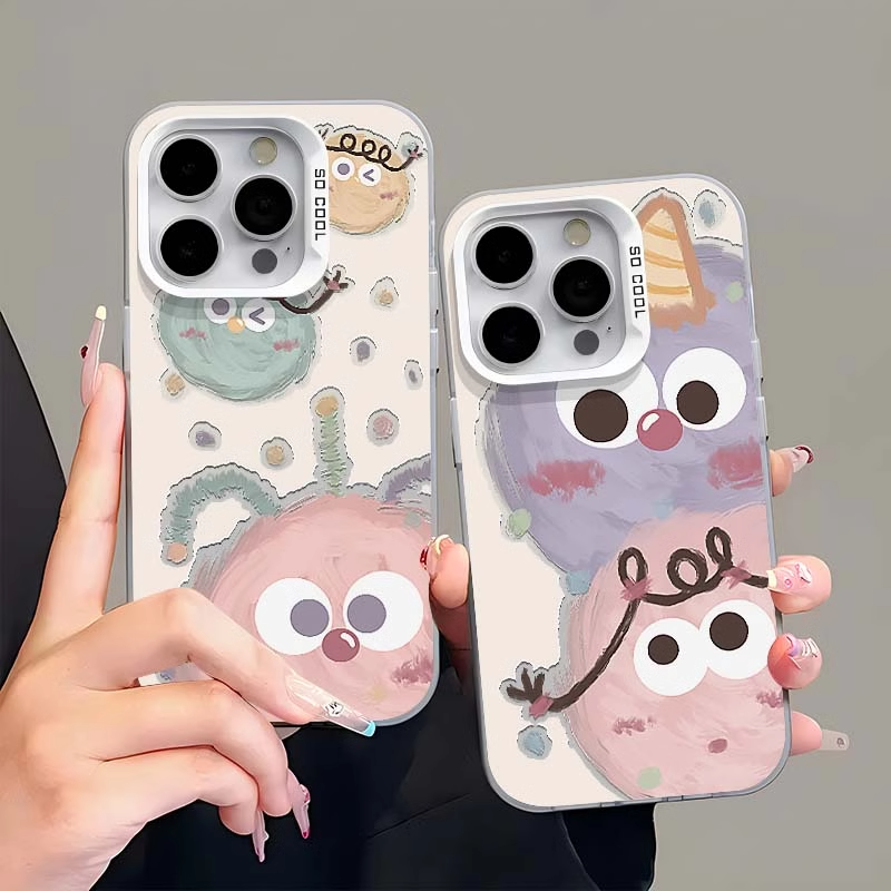 怪兽球球苹果手机壳16promax小米15情侣iphone14华为mate60pro新款pura70荣耀vivo红米k50note一加opporeno12