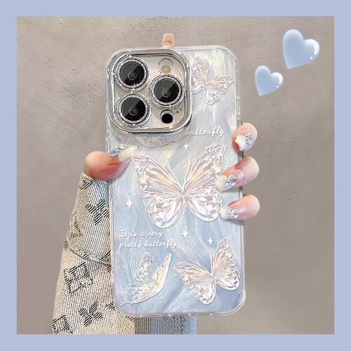 超仙蝴蝶全包手机壳适用苹果17Air16promax小米15情侣iphone14华为mate70propura80荣耀vivo红米k90opporeno