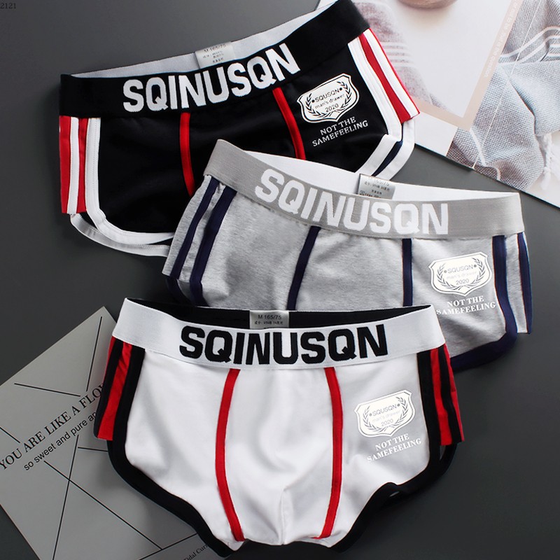 棉质面料塑身男生透气潮流四角裤