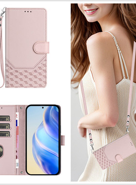 斜挎背挂绳适用于INFINIX NOTE40Pro手机壳翻盖式INFINIX NOTE120全包边软壳INFINIX NOTE30 VIP防摔保护套