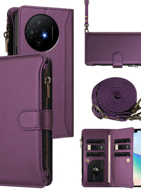 适用TCL 50Pro NxtPaper手机壳翻盖多卡槽新款TCL NXTPAPER 60 Ultra防摔保护套TCL P10商务皮套拉链零钱卡包