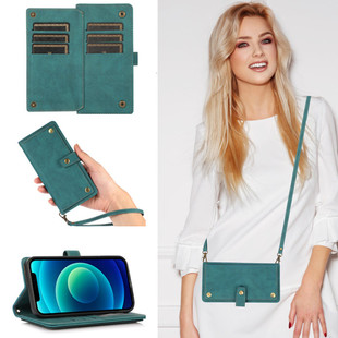 S21欧美创意卡包适用三星NOTE10手机壳S20斜挎挂绳背包式S10+防摔