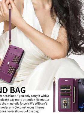 适用OPPOReno14手机壳Reno14Pro翻盖钱包式13por新款装多卡槽13pro防摔全包电话壳Reno12F 5G/12F 4G高级皮套