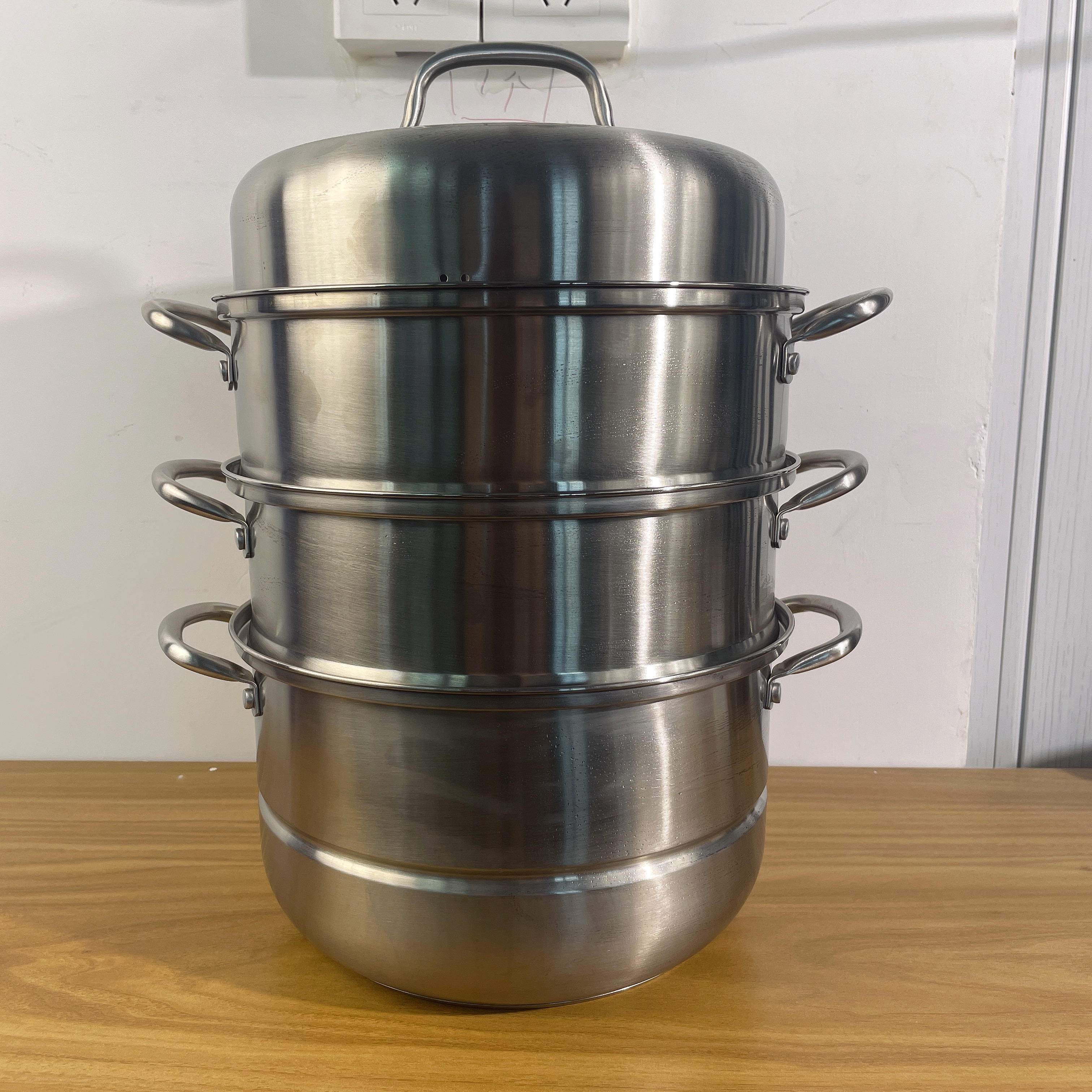 安娜304不锈钢双篦蒸锅