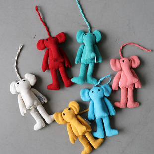 mankkio满朵间丨来自泥泊尔设计师的手工纯布大象包包挂件