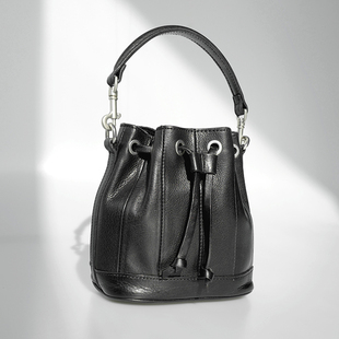 日本bounded有界重油蜡牛皮手机mini小水桶真皮手提单肩斜挎小包