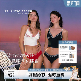 atlanticbeach2025新款 度假分体泳衣女刺绣比基尼性感温泉泳装
