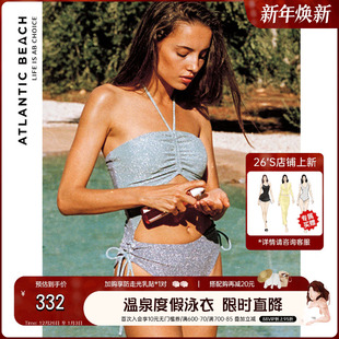 atlanticbeach度假泳衣女浪漫微闪时尚 bling系列 性感连体泳装
