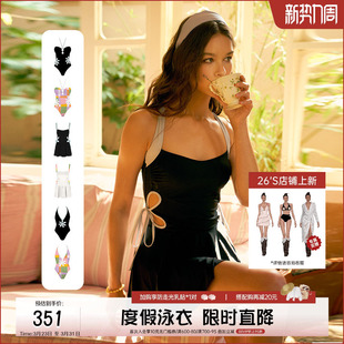 泳装 镂空花合集连体裙式 高级感 2024新款 atlanticbeach度假泳衣女