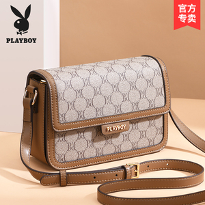 花花公子包包女2023新款秋冬斜挎包复古小方包高级感小众单肩包