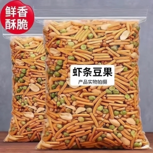 旗舰店咪咪虾条豆果混合零食礼包