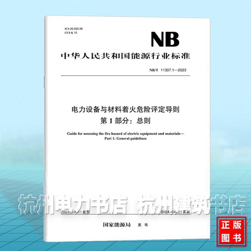 NB/T 11307.1-2023 电力设备与材料着火危险评定导则 第1部分：总则