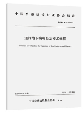 道路地下病害处治技术规程（T/CHCA 011—2024）