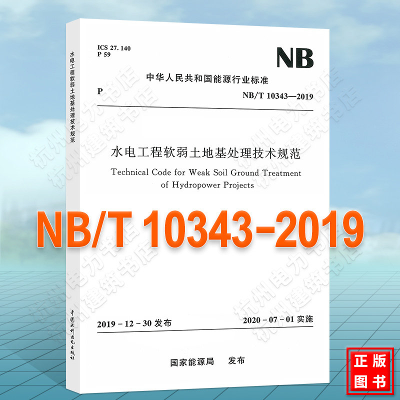 NB/T10343-2019水电工程软弱土地基处理技术规范