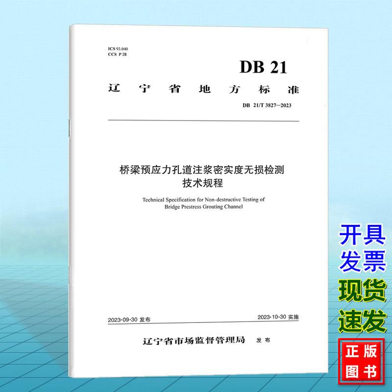 DB21/T3827-2023桥梁预应力孔道注浆密实度无损检测技术规程