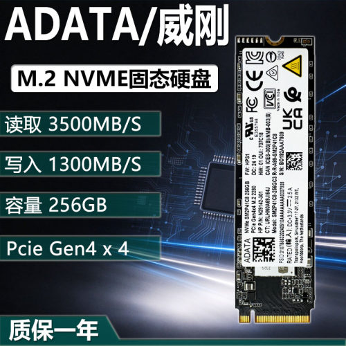 威刚M.2NVMe2280SSD256GB