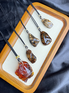 抚顺天然琥珀原矿料子裸石随形 花珀蜜蜡 豆油黄 收藏把玩 玩家货