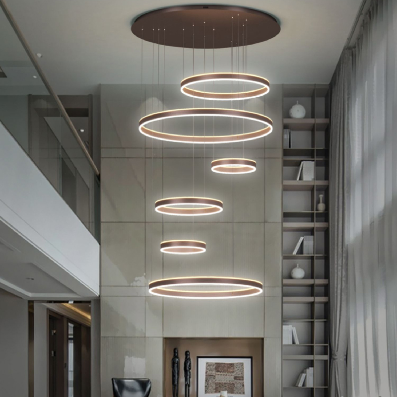 可定制别墅复式楼客厅大吊灯