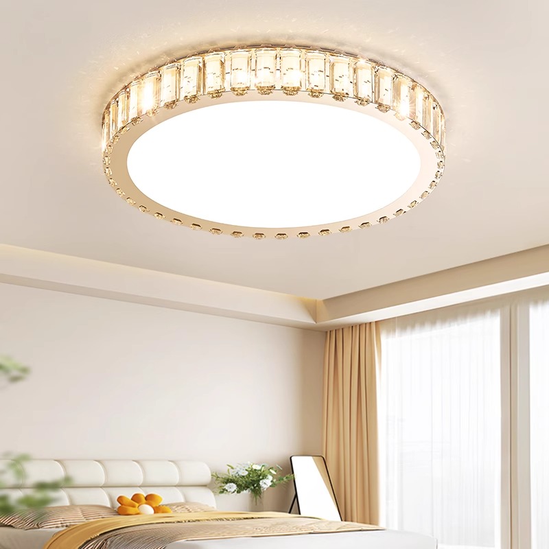 工厂直销水晶轻奢卧室吸顶灯