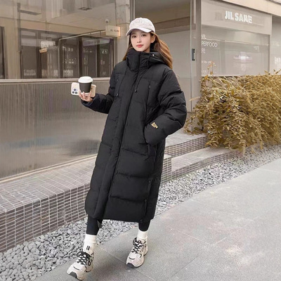 江西共青城羽绒高品质韩系鹅绒服中长款过膝羽绒服女士冬季2025