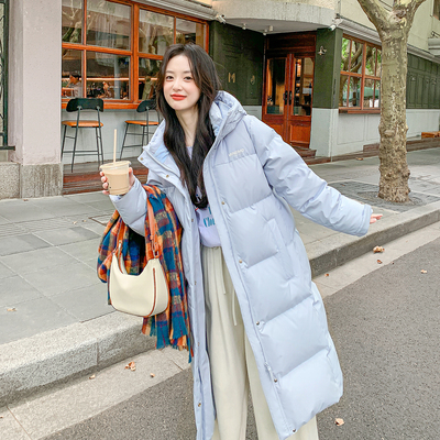 江西共青城羽绒MM明摩同款女装长羽绒服超长过膝2025年新款加厚