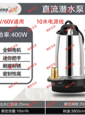 电动车水泵汇能电瓶抽水机