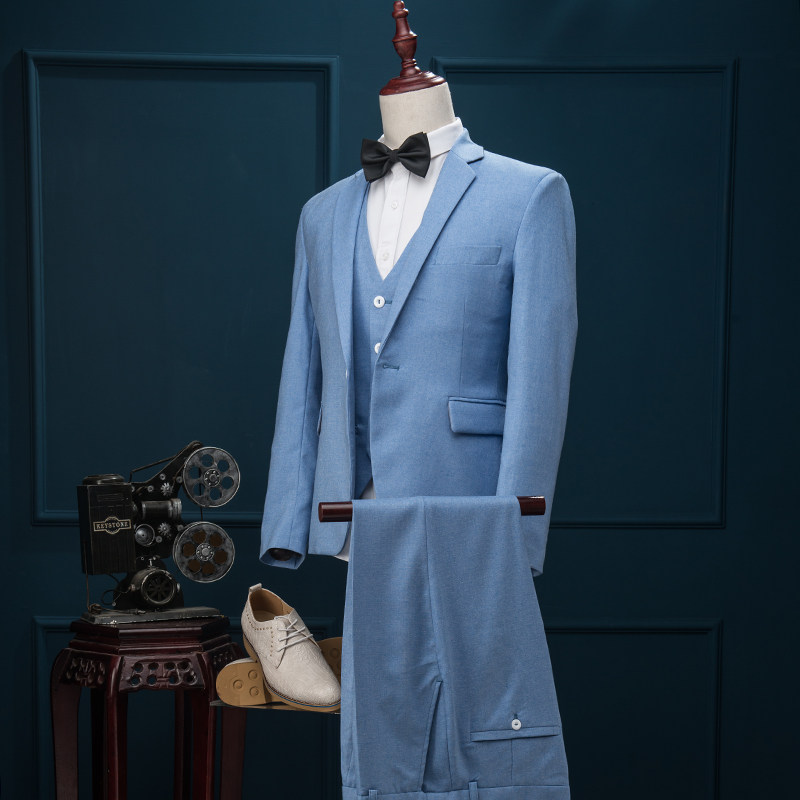 Costume homme en chanvre pour été - Ref 1562196 Image 1